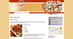 Desktop Screenshot of buonospizzaaz.com